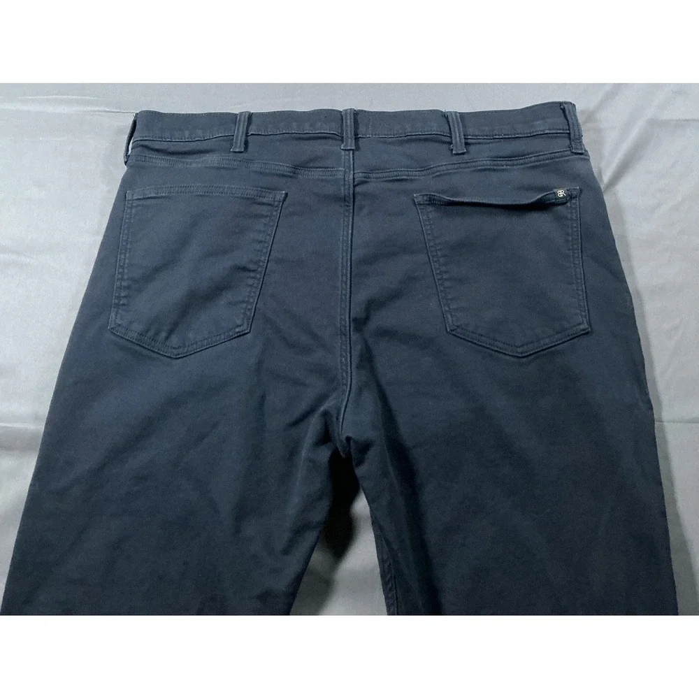 Banana Republic Traveler Pants Mens 40x32 Black Straight Leg 5-Pocket Chino